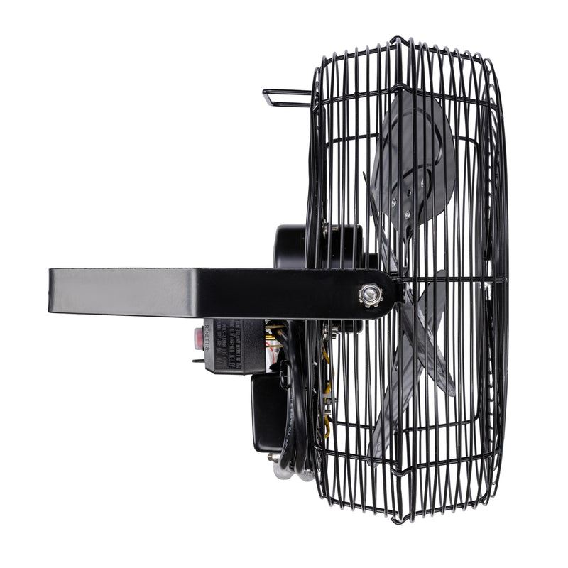 Tornado 12" Outdoor Rated IPX4 Water Resistant High Velocity Metal Wall Fan - 1650 CFM - ETL