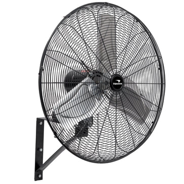 Tornado 24 Inch Pro Series High Velocity Oscillating Wall Mount Fan For Commercial, Industrial Use 3 Speed 7600 CFM 6.6 FT Cord UL Safety Listed