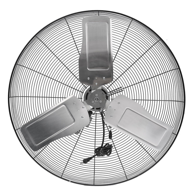 Tornado 30 Inch Pro Series High Velocity Oscillating Wall Mount Fan For Commercial, Industrial Use 3 Speed 8850 CFM 6.6 FT Cord UL Safety Listed