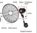 Motor of 16" Pro Series Metal Oscillating Wall Fan